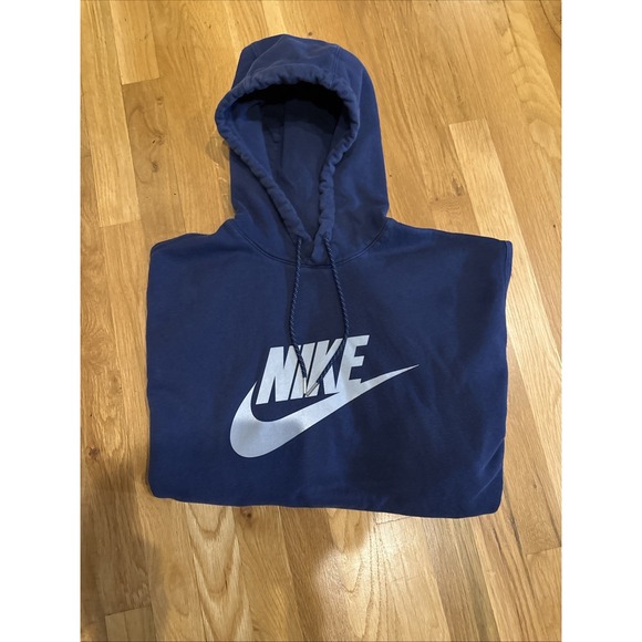 Nike Sportswear Club Fleece Navy Blue Hoodie & Pants Set Size XL Sweatsuit - Picture 5 of 11